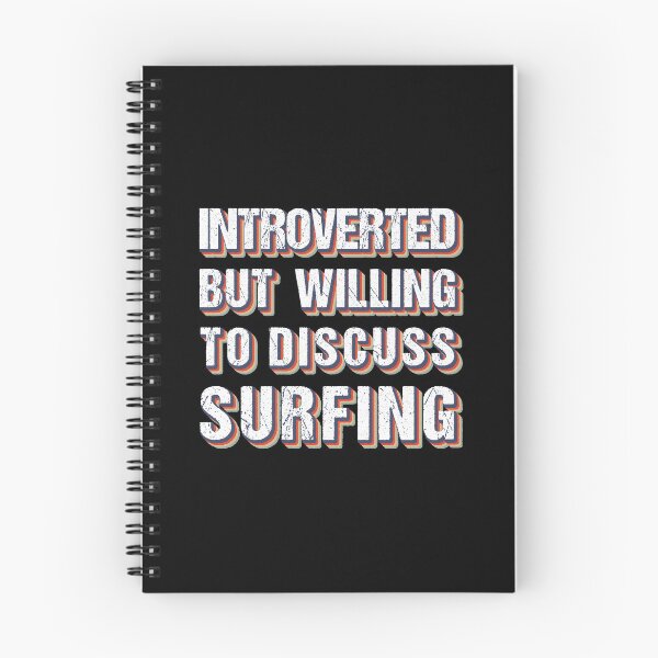 Item preview, Introverted But Willing To Discuss Surfing designed and sold by MOONINSPIRATION.