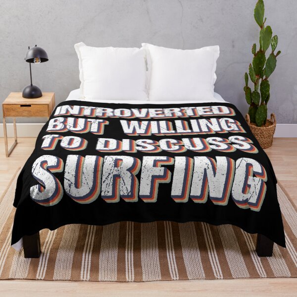 Item preview, Introverted But Willing To Discuss Surfing designed and sold by MOONINSPIRATION.