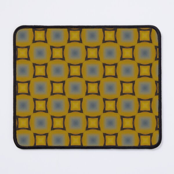 Item preview, Decorative dark blue squares in a yellow abstract by Code03 designed and sold by Code03.