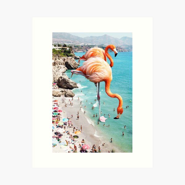 Pink Flamingos - Art Print