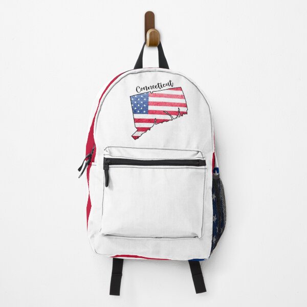 Item preview, Connecticut State Outline with Patriotic USA American Flag designed and sold by Gsallicat.