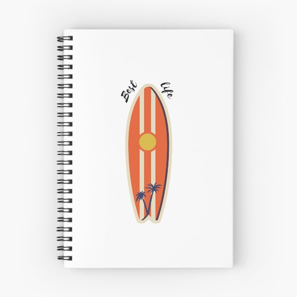 Item preview, Best Life surfboard featuring sun and palms designed and sold by AbiLeads.