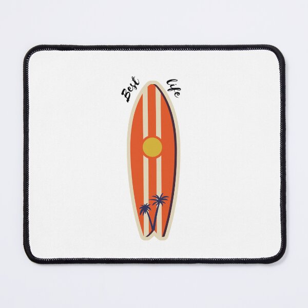 Item preview, Best Life surfboard featuring sun and palms designed and sold by AbiLeads.