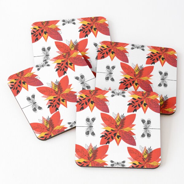 Item preview, Flowers and Dragon Flies  designed and sold by NIKI-NIKOS.