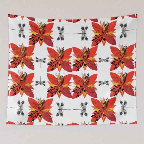 Item preview, Flowers and Dragon Flies  designed and sold by NIKI-NIKOS.