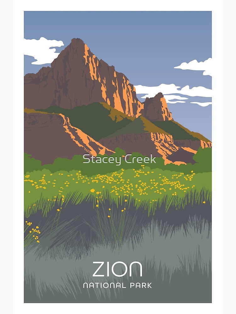 Disover Zion National Park Premium Matte Vertical Poster