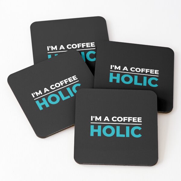 Item preview, I'm a Coffee Holic v4 (Blue in Black) designed and sold by ResuWreck.