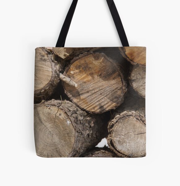 The Wood Pile All Over Print Tote Bag