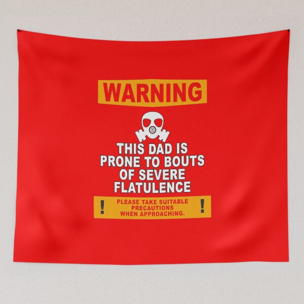 Item preview, Fathers Day Dad Warning This Dad Is Prone To Bouts Of Severe Flatulence designed and sold by fantasticdesign.