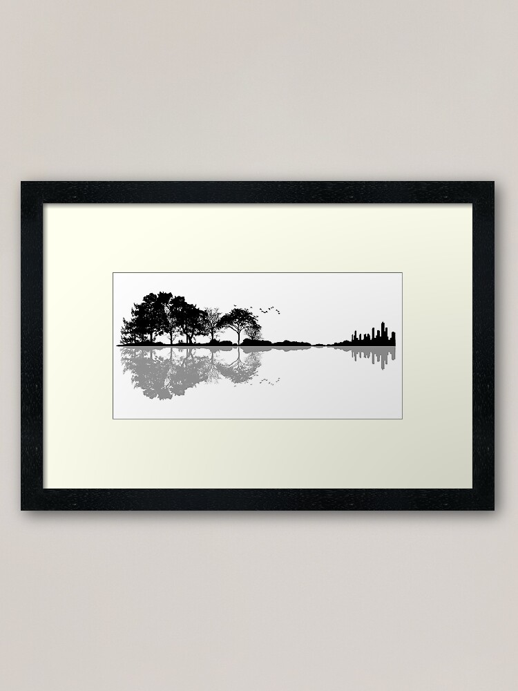Alternate view of Nature Guitar Framed Art Print