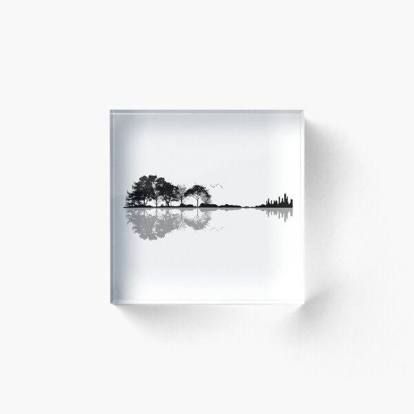Nature Guitar Acrylic Block