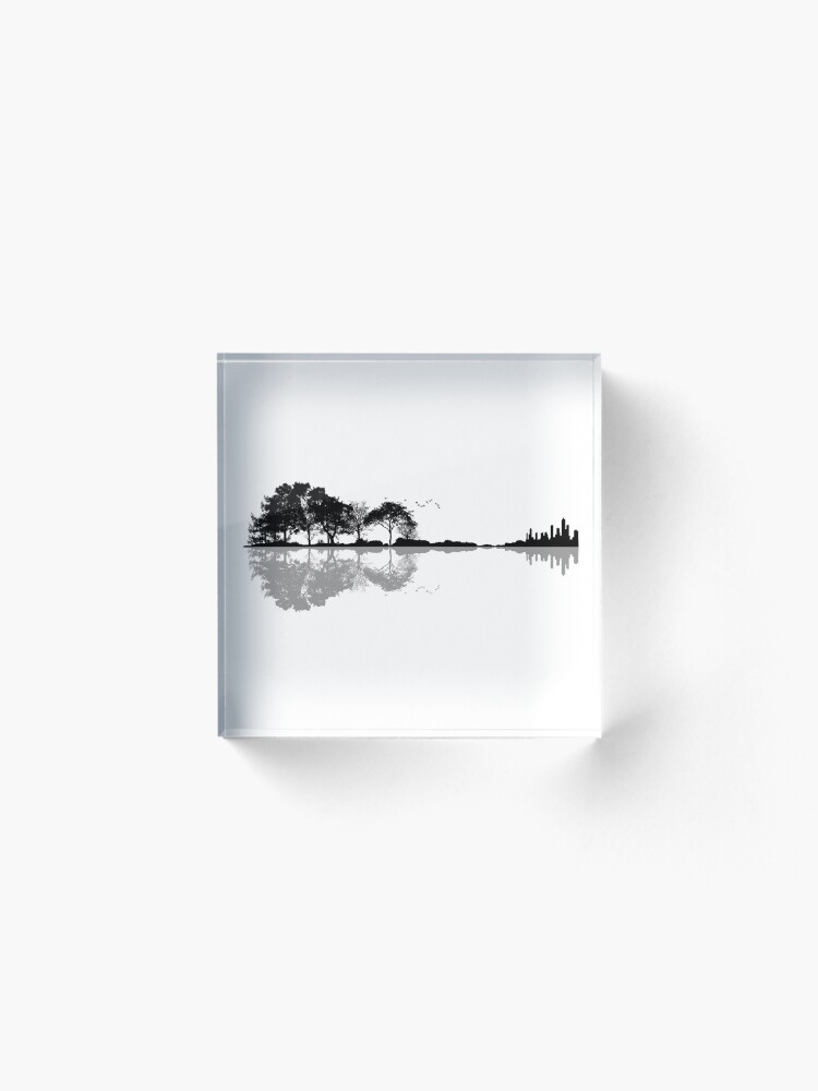Alternate view of Nature Guitar Acrylic Block