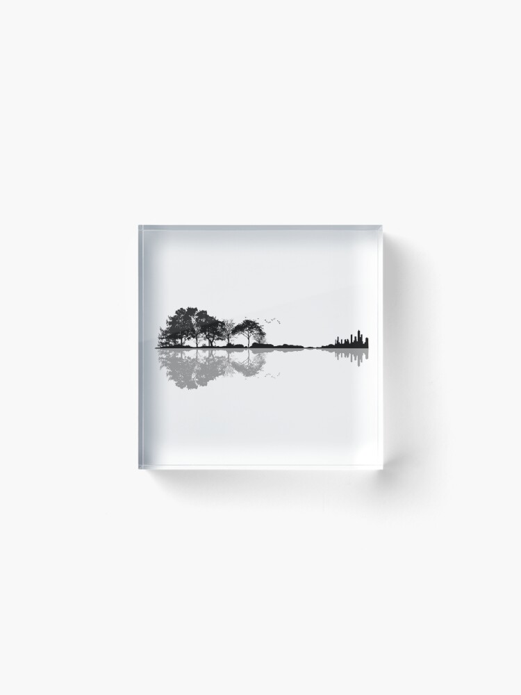 Alternate view of Nature Guitar Acrylic Block