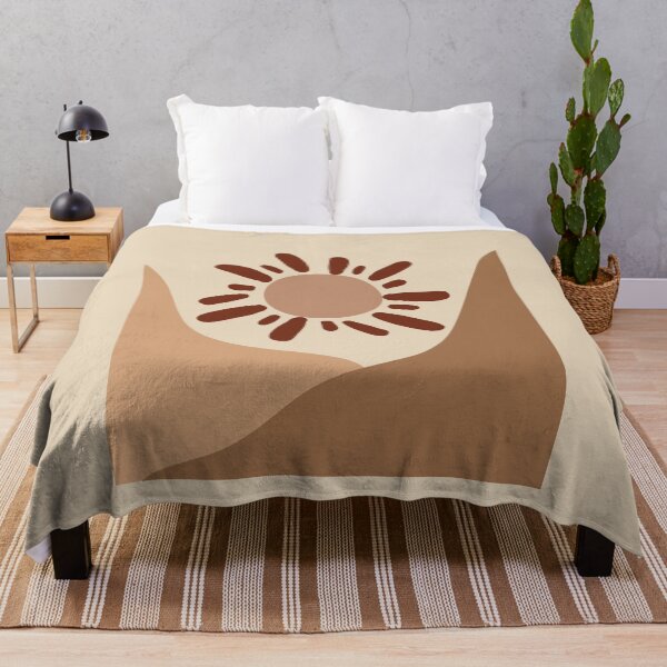 Item preview, Boho Abstract Artl Landscape Sunset Mountains Design designed and sold by zedonee.