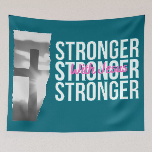 Item preview, Stronger With Jesus  designed and sold by L-I-E-Store.