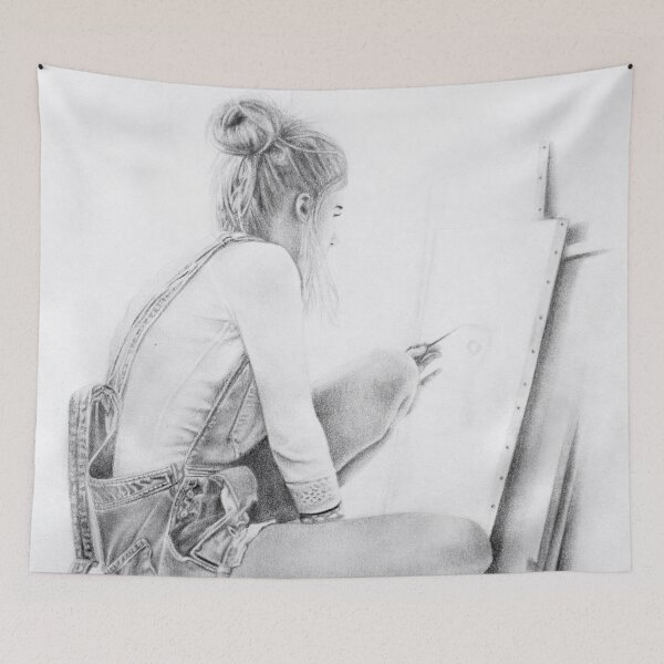 Item preview, Girl Painting designed and sold by elameladesigns.