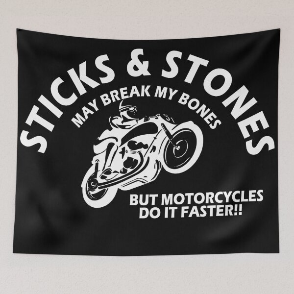 Item preview, Sticks and stone may break my bones white designed and sold by Chisafa.