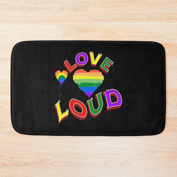 Item preview, LGBTQ Pride Month Love Out Loud Retro Rainbow designed and sold by tamdevo1.