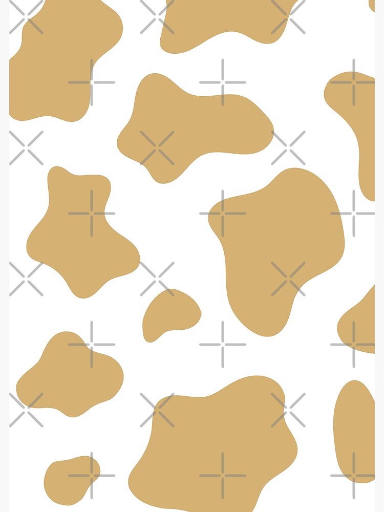 Gold Cow Print Pattern Greeting Card for Sale by Tropical Arts