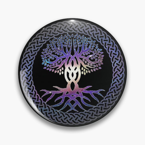 Item preview, Celtic Knot with Tree of Life and Galaxy Double Exposure designed and sold by StarlightTales.