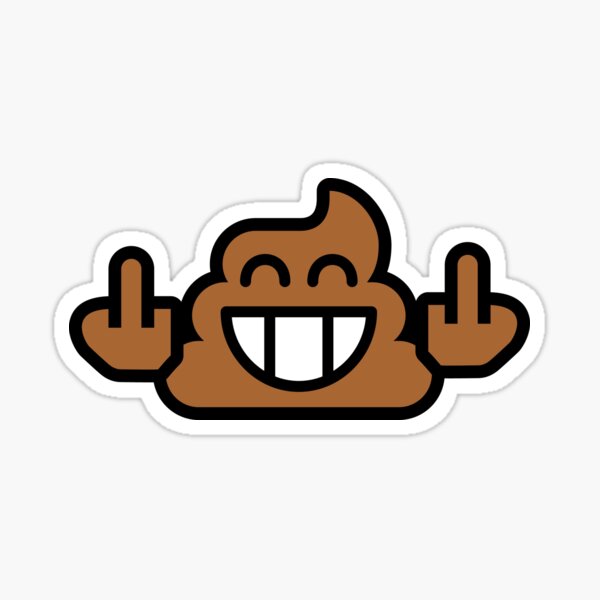 Artikel-Vorschau von Smiley Emoji Poop Stinkefinger (3c), designt und verkauft von VEB Ostladen.