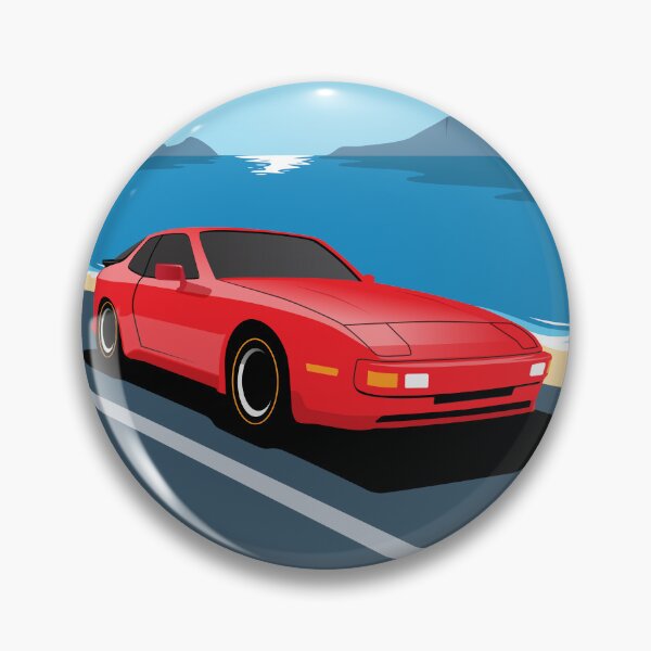 Artikelvorschau, 1986 Porsche 944 Beach Road Poster entworfen und verkauft von blackdogshop.