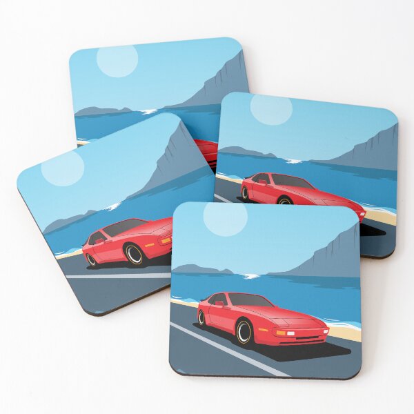 Item preview, 1986 Porsche 944 Beach Road Poster designed and sold by blackdogshop.