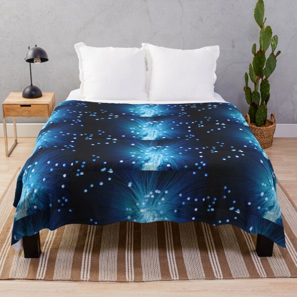 Item preview, Glowing Blue Starlight Fountain, Polka Dots, Single and Repeating Pattern designed and sold by Nicolette Olivier.