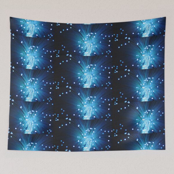 Item preview, Glowing Blue Starlight Fountain, Polka Dots, Single and Repeating Pattern designed and sold by Nicolette Olivier.