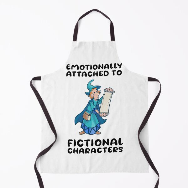 Item preview, Emotionally attached to fictional characters | Funny Reading Quote with Multi Colored Goofy Rounded Font and Wizard designed and sold by SomeDesignThing.