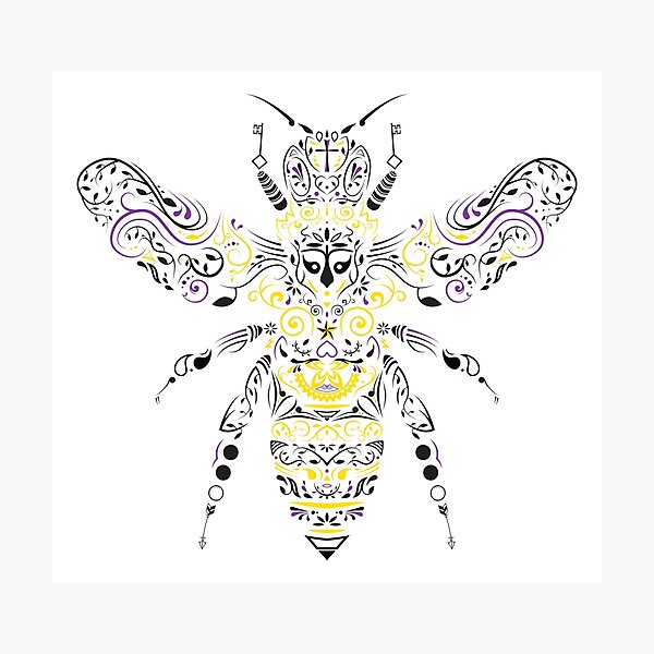 Item preview, ornate honey bee designed and sold by somatosis.