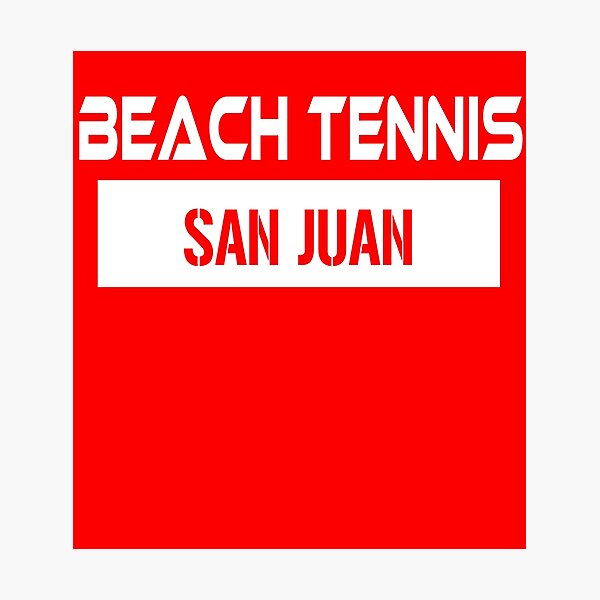 Item preview, Beach Tennis (San Juan) designed and sold by porfysoundtrack.
