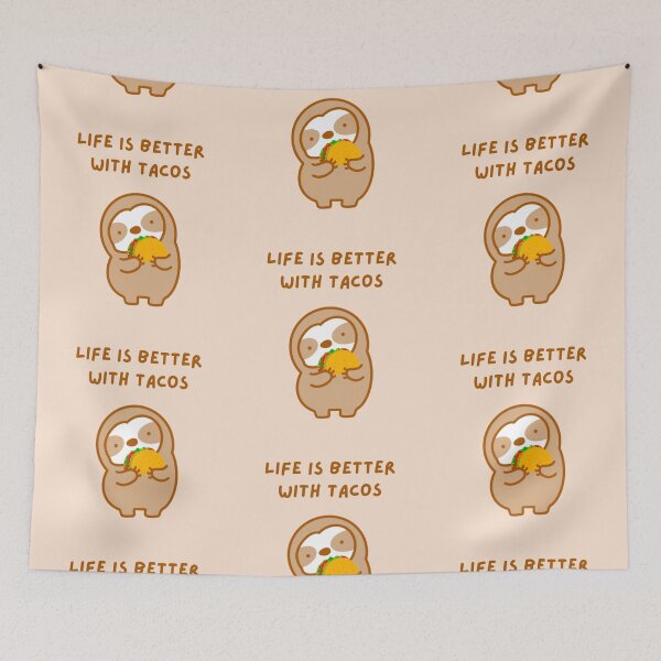 Item preview, Life is Better with Tacos Sloth  designed and sold by theslothinme.