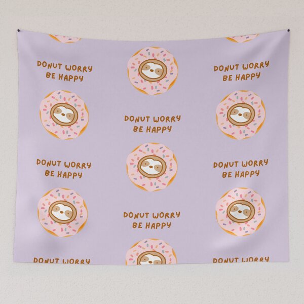 Item preview, Do Not Worry Be Happy Donut Sloth  designed and sold by theslothinme.