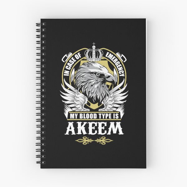 Item preview, Camiseta con el nombre de Akeem: en caso de emergencia, mi tipo de sangre es camiseta con el artículo de regalo de Akeem designed and sold by wardorion9.