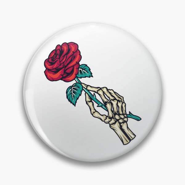 Item preview, skeleton hand holding a rose designed and sold by gamsgo.