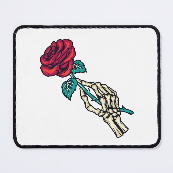 Item preview, skeleton hand holding a rose designed and sold by gamsgo.