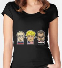 See No Evil, Hear No Evil, Speak No Evil Women's Fitted Scoop T-Shirt