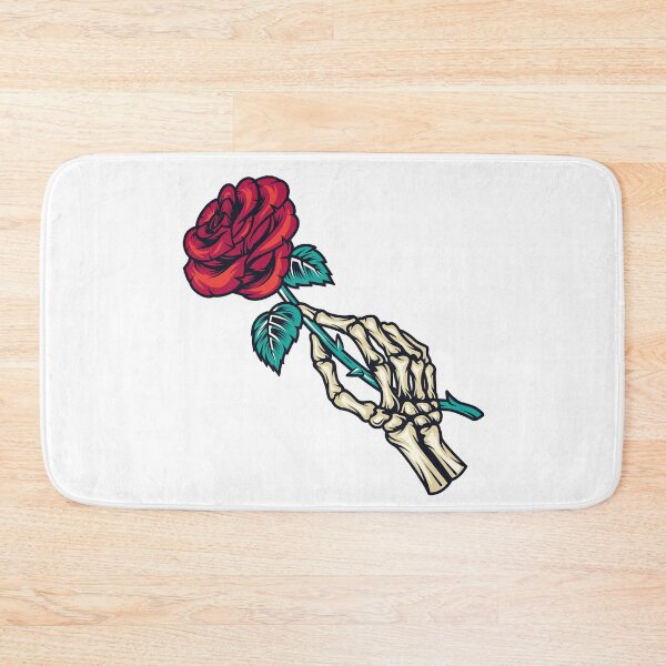 Item preview, skeleton hand holding a rose designed and sold by gamsgo.
