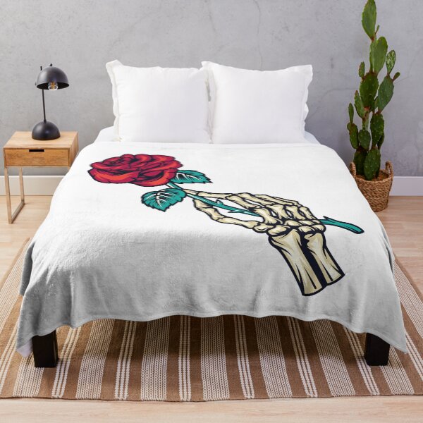 Item preview, skeleton hand holding a rose designed and sold by gamsgo.