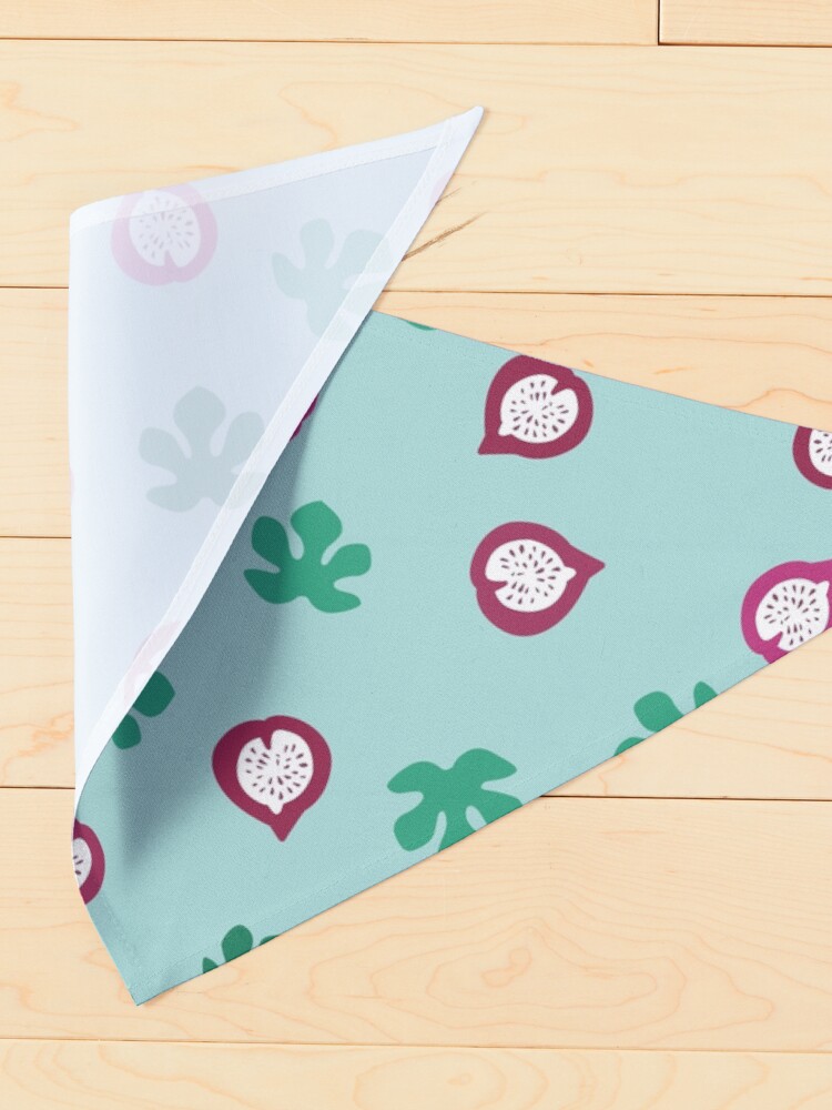 Alternate view of Figs in Blue Pet Bandana