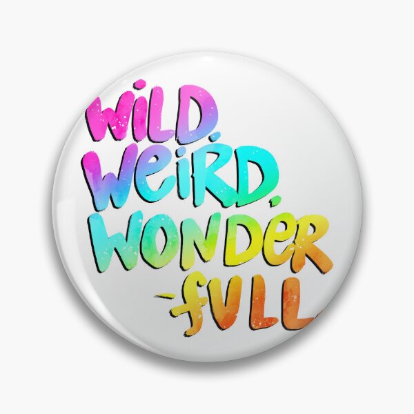 Item preview, Wild, weird, wonder-full — rainbow ombré words designed and sold by thephoenixsoul.