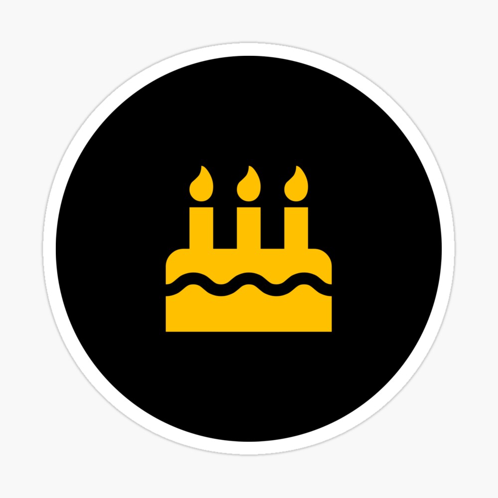 The birthday cake with candles in the form of number 16 icon. birthday  symbol. flat vector illustration. button set. | CanStock
