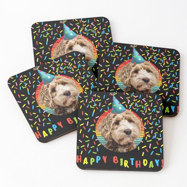Item preview, Happy Yorkie Birthday! Yorkshire Terrier Dog  designed and sold by BronikowskiART.