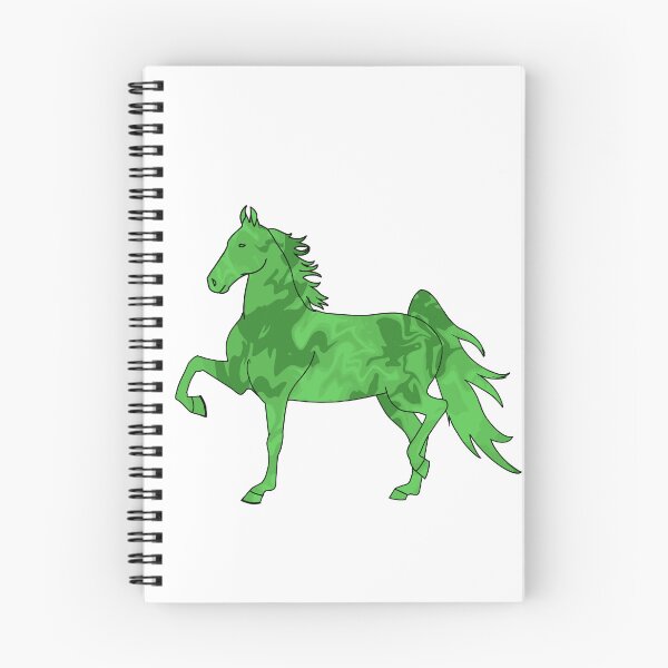 Item preview, Swirly Saddlebred Trotting Horse Green designed and sold by theaadesigns.