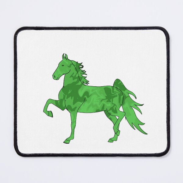 Item preview, Swirly Saddlebred Trotting Horse Green designed and sold by theaadesigns.