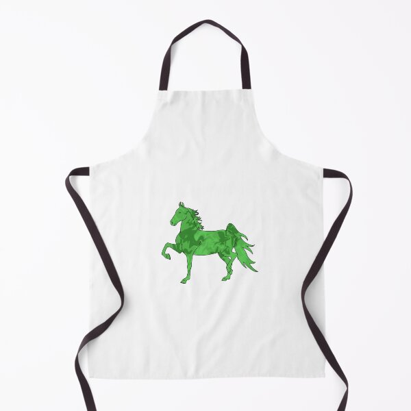 Item preview, Swirly Saddlebred Trotting Horse Green designed and sold by theaadesigns.