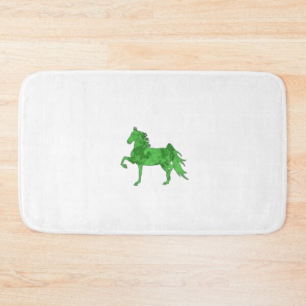 Item preview, Swirly Saddlebred Trotting Horse Green designed and sold by theaadesigns.