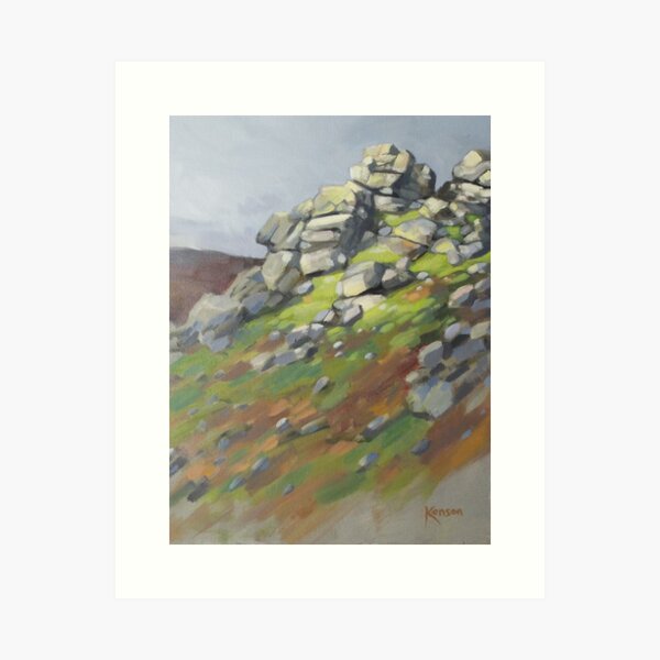 Light on Bonehill Rocks Art Print