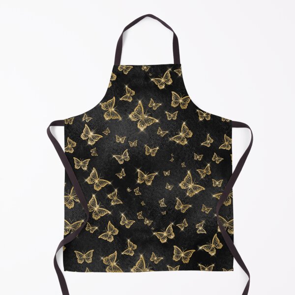 Item preview, Butterflies Black Gold Glam Texture | Black Gold Texture designed and sold by TrendyGlitter.
